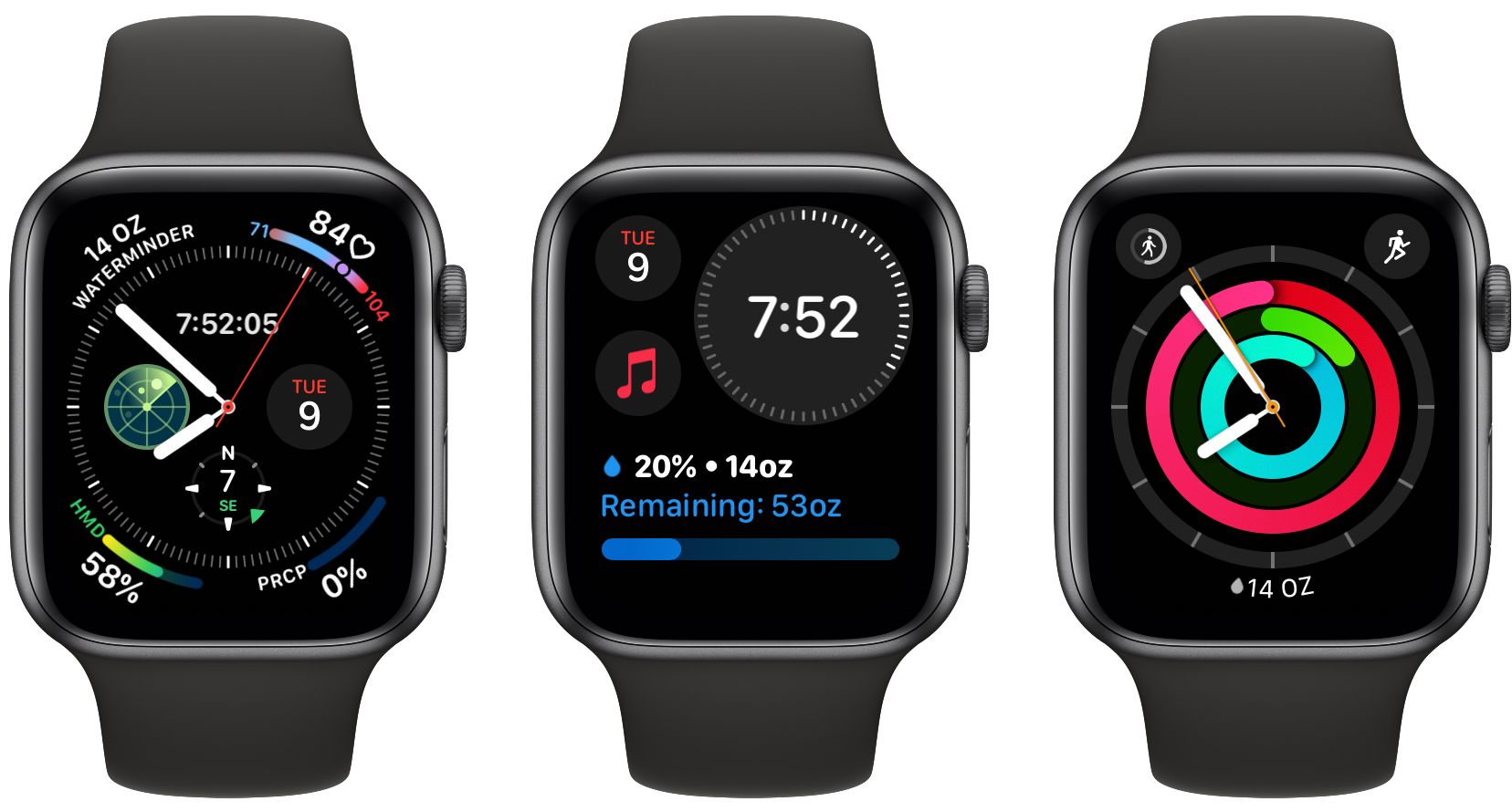 waterminder complications - Le 11 migliori complicazioni di Apple Watch che vale la pena usare
